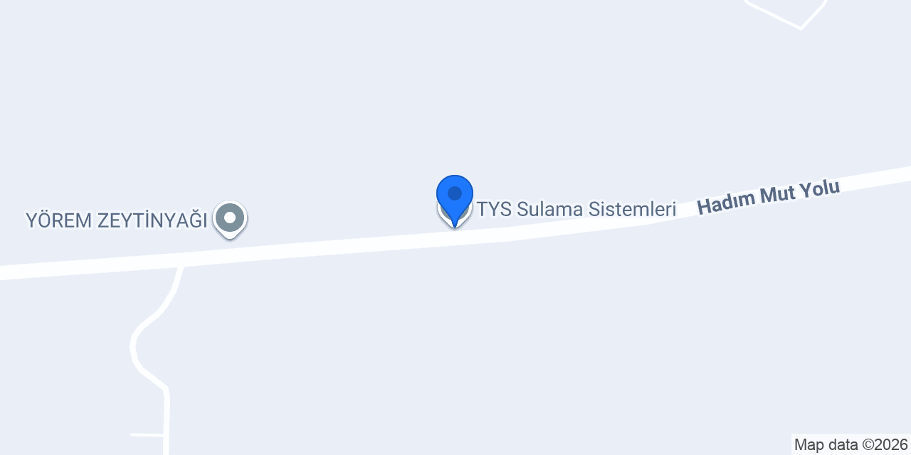 TYS Sulama Sistemleri konumu