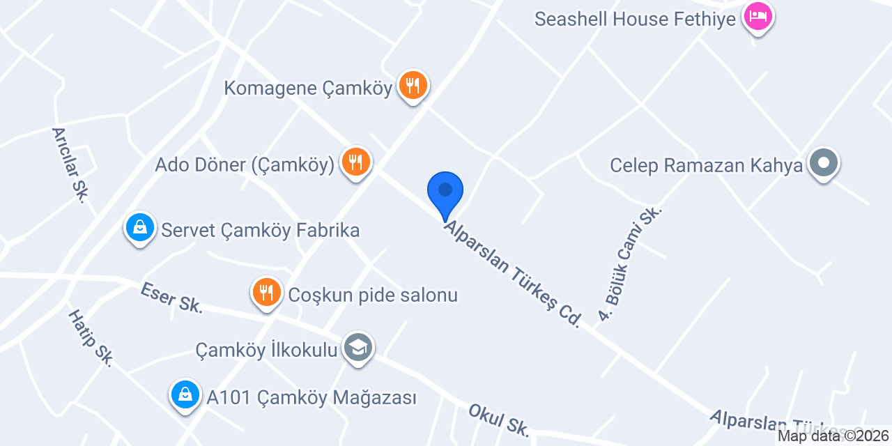 Çamköy Sıhhi Tesisat konumu