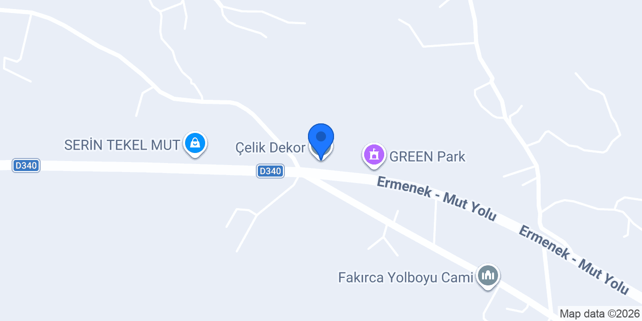 Çelik Dekor konumu