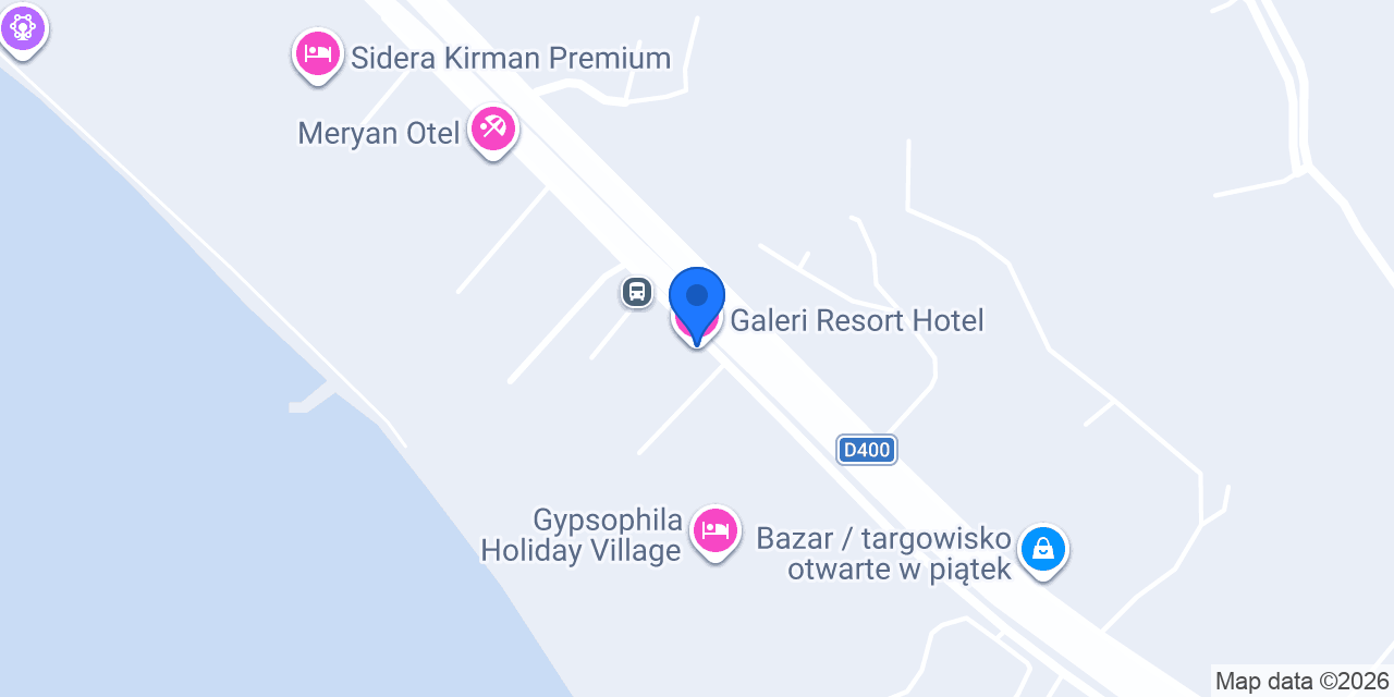 Galeri Resort Hotel konumu