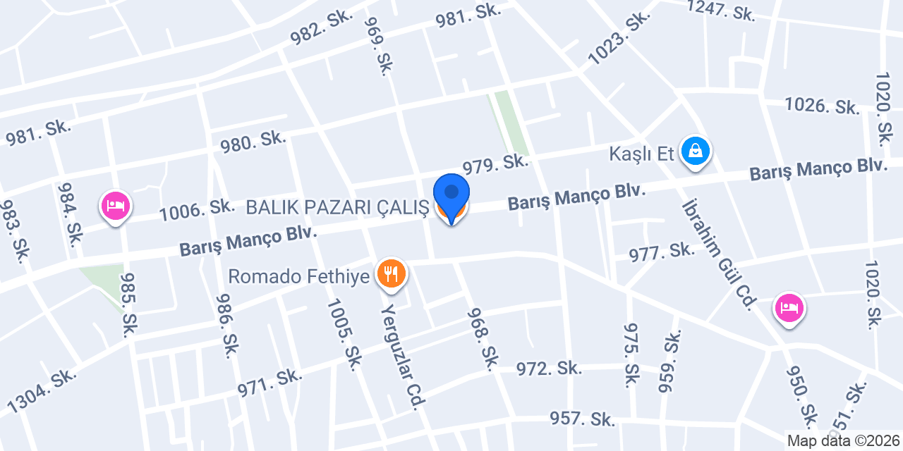 BALIK PAZARI ÇALIŞ konumu