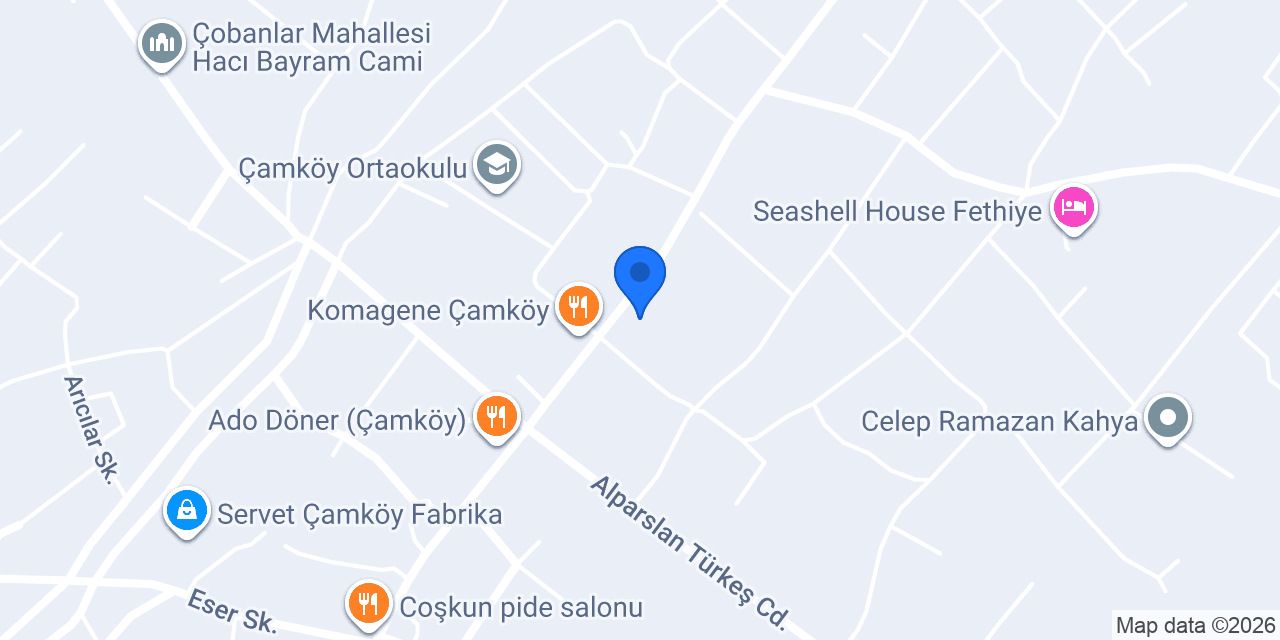 dolunay et ürünleri ve kasap konumu