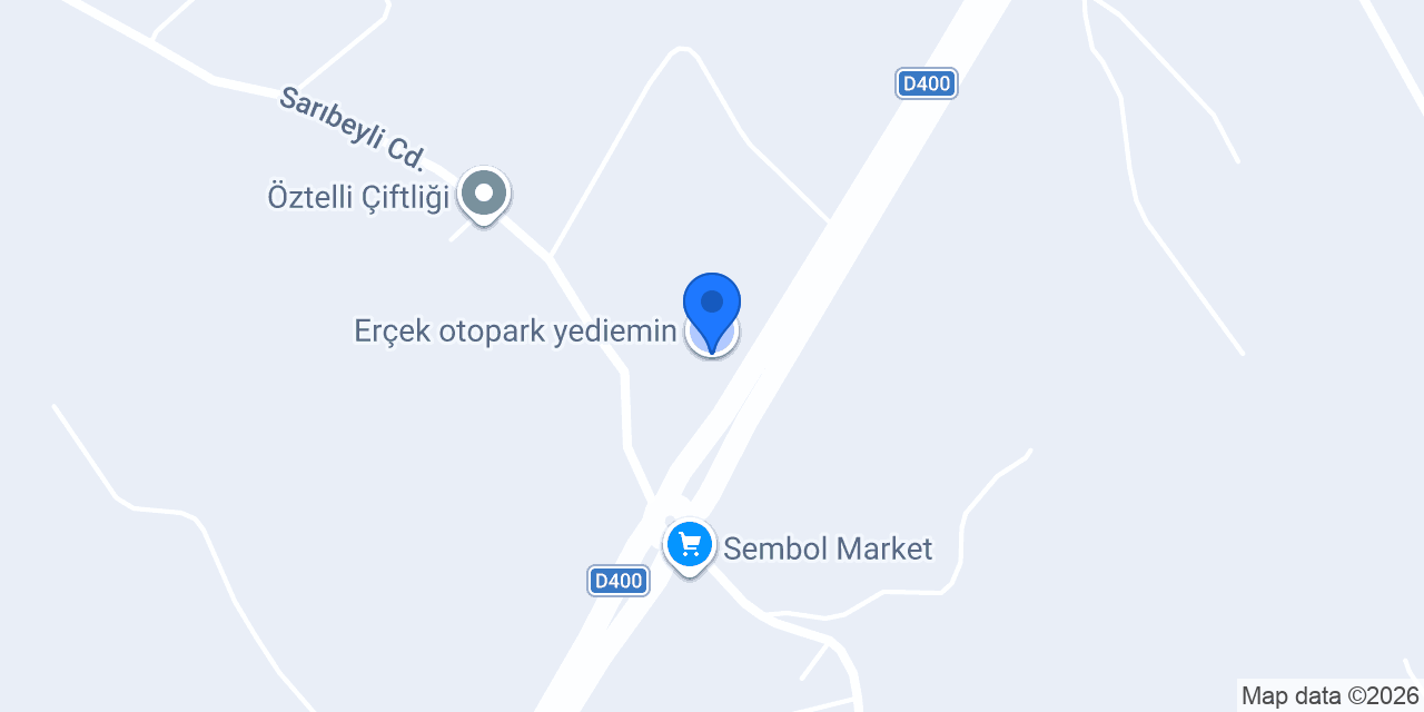 Erçek otopark yediemin konumu