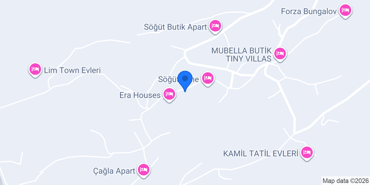 Söğüt taş Otel konumu