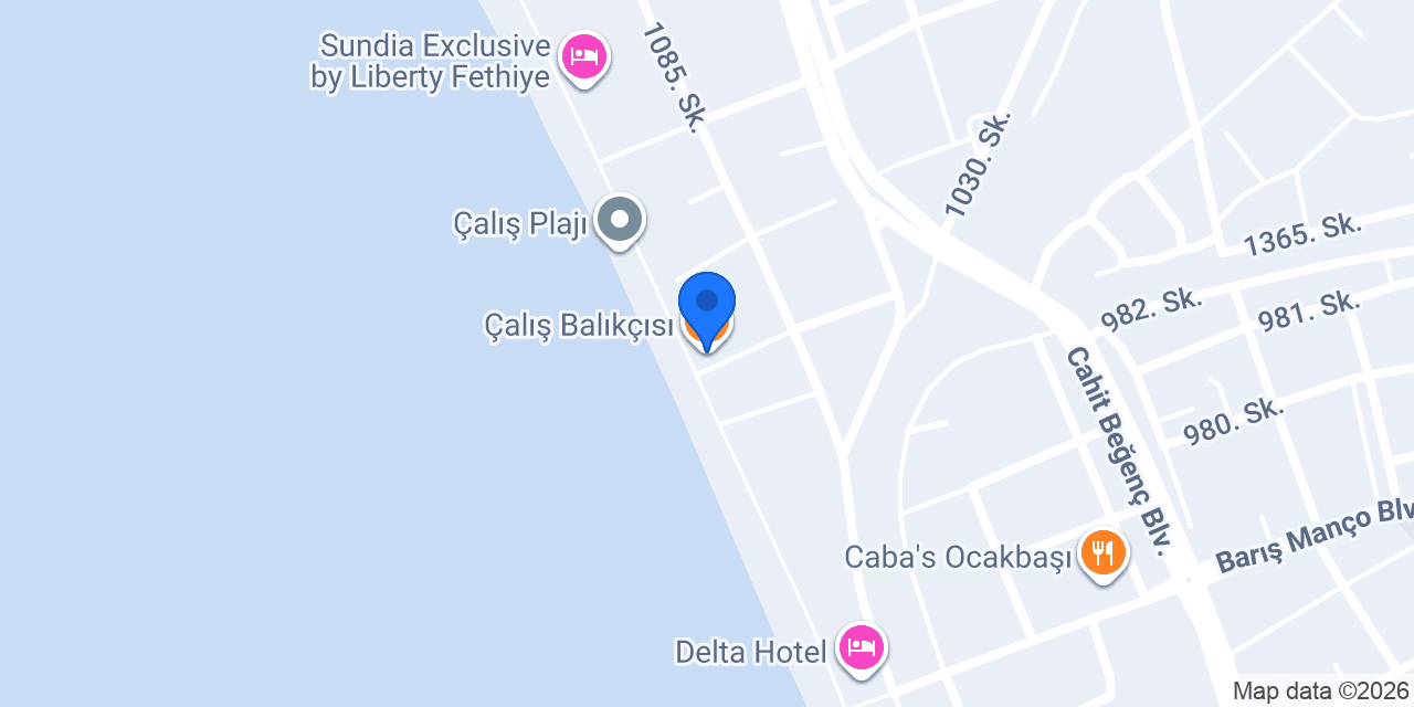 Çalış Balıkçısı konumu