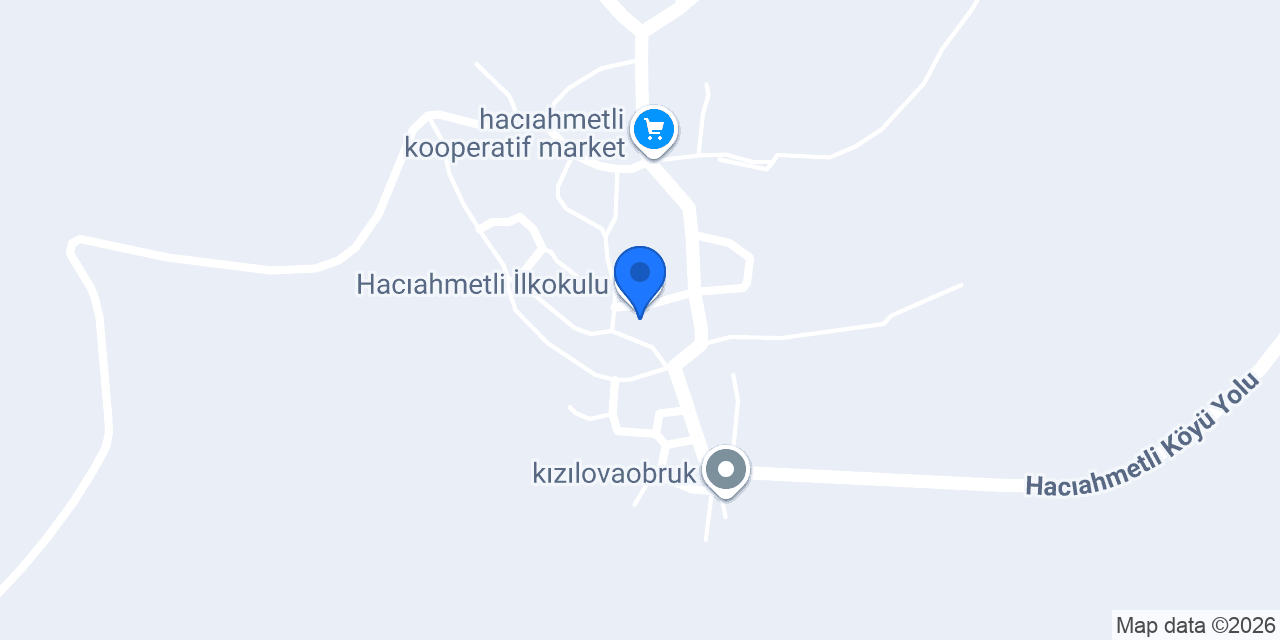 Hacıahmetli İlkokulu konumu