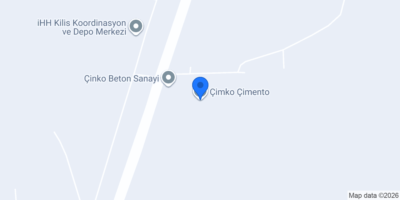 Çimko Çimento konumu