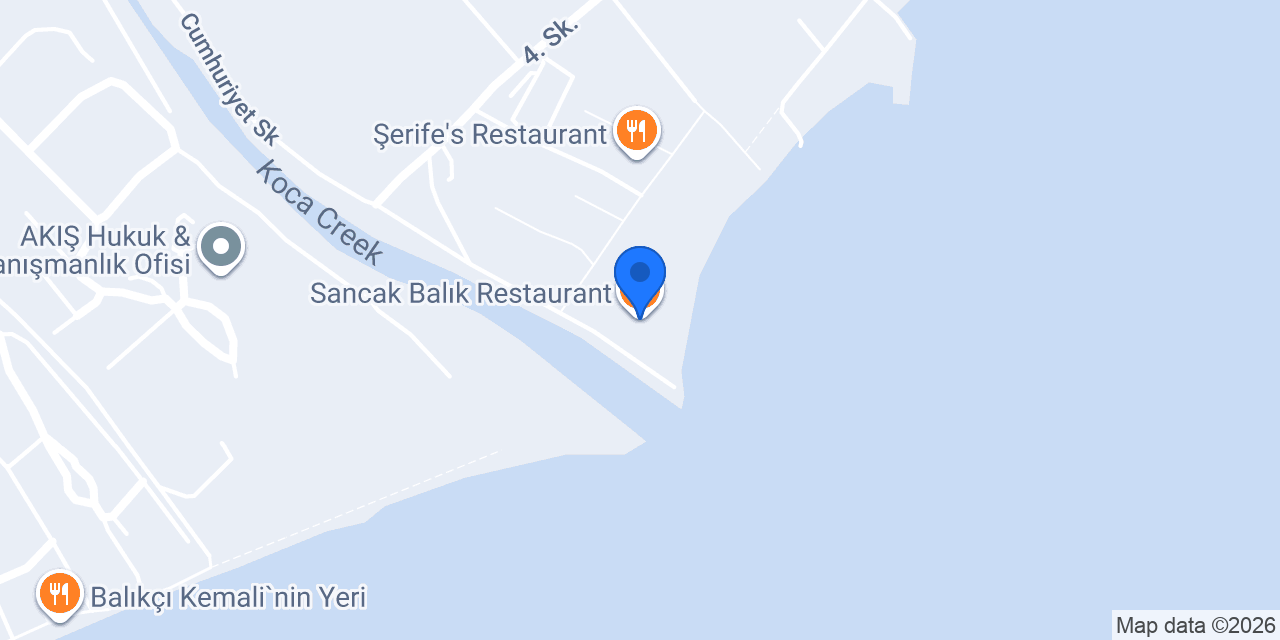 Sancak Balık Restaurant konumu