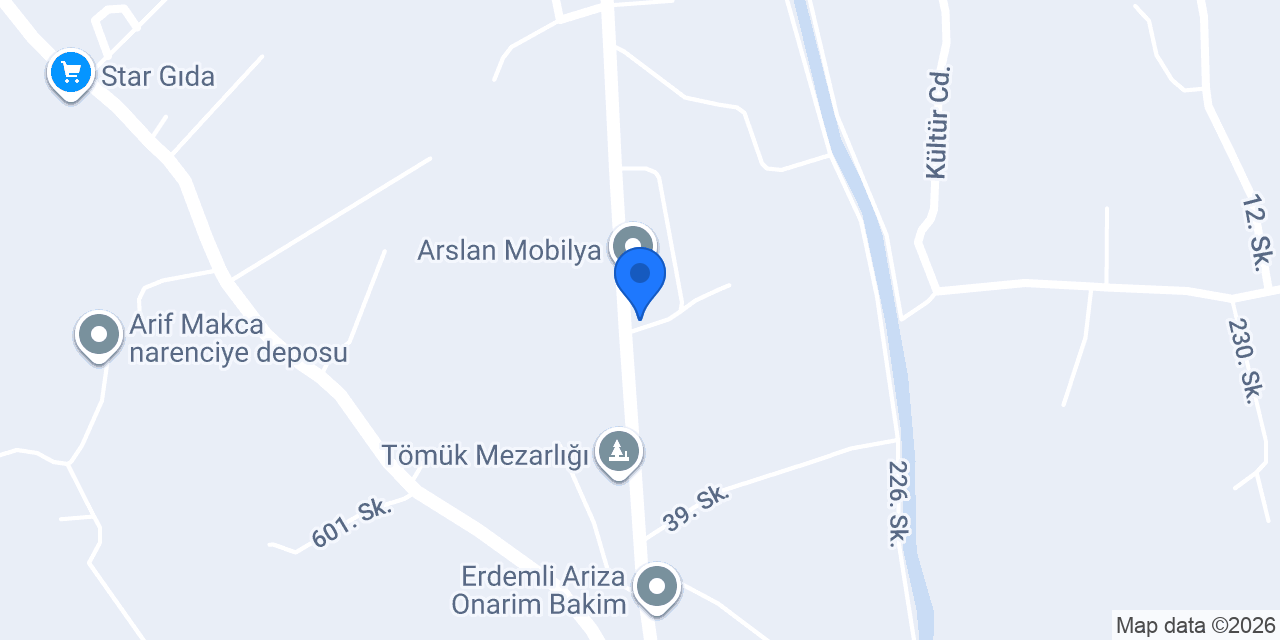MESNEVİ CAM konumu