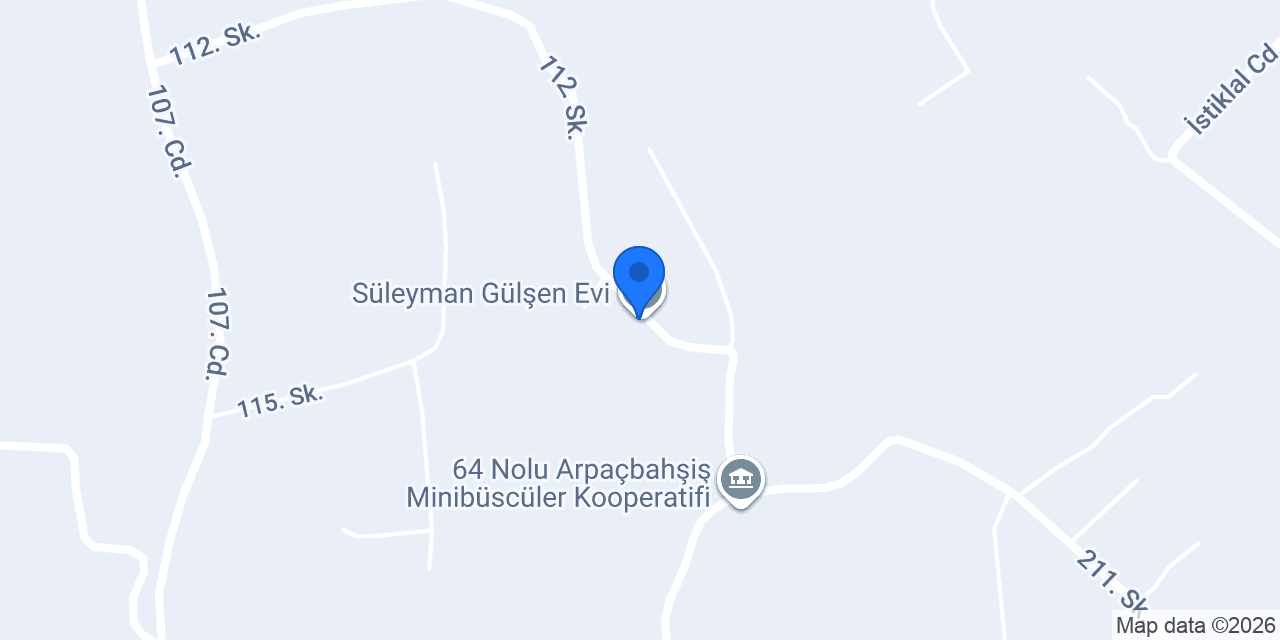 Süleyman Gülşen Evi konumu