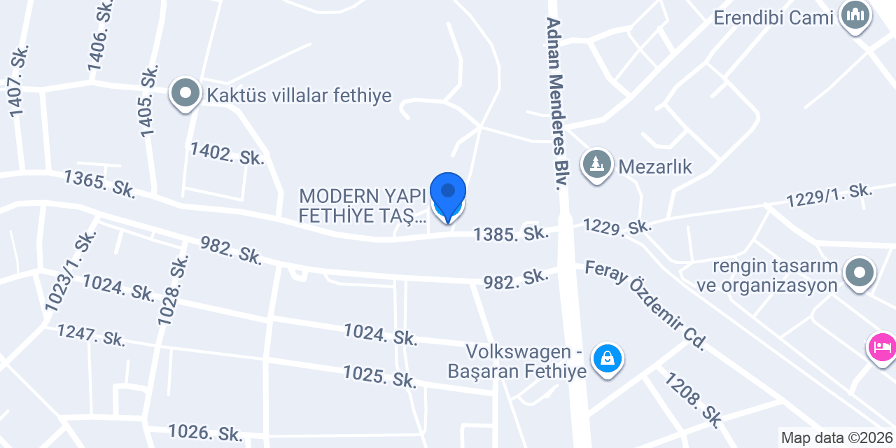 MODERN YAPI FETHİYE TAŞ DÜNYASI konumu
