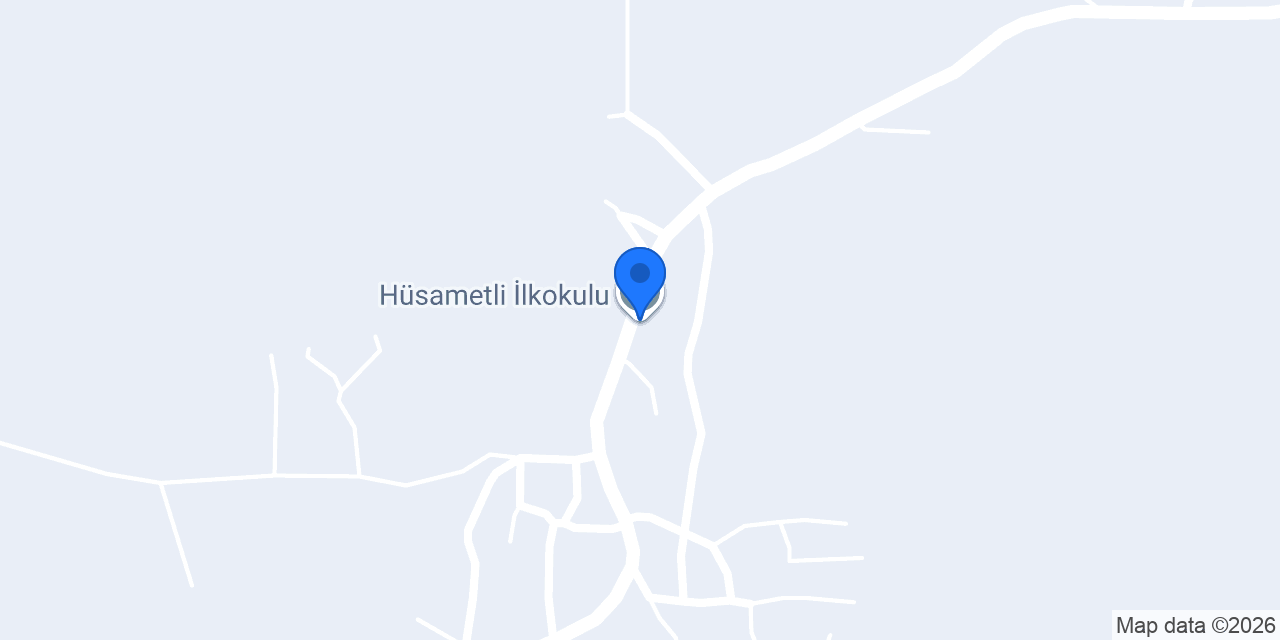 Hüsametli İlkokulu konumu