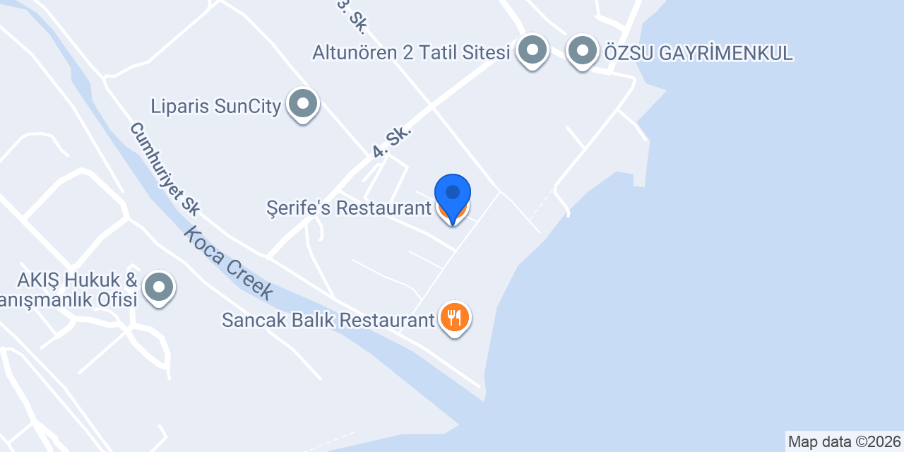 Şerife's Restaurant konumu