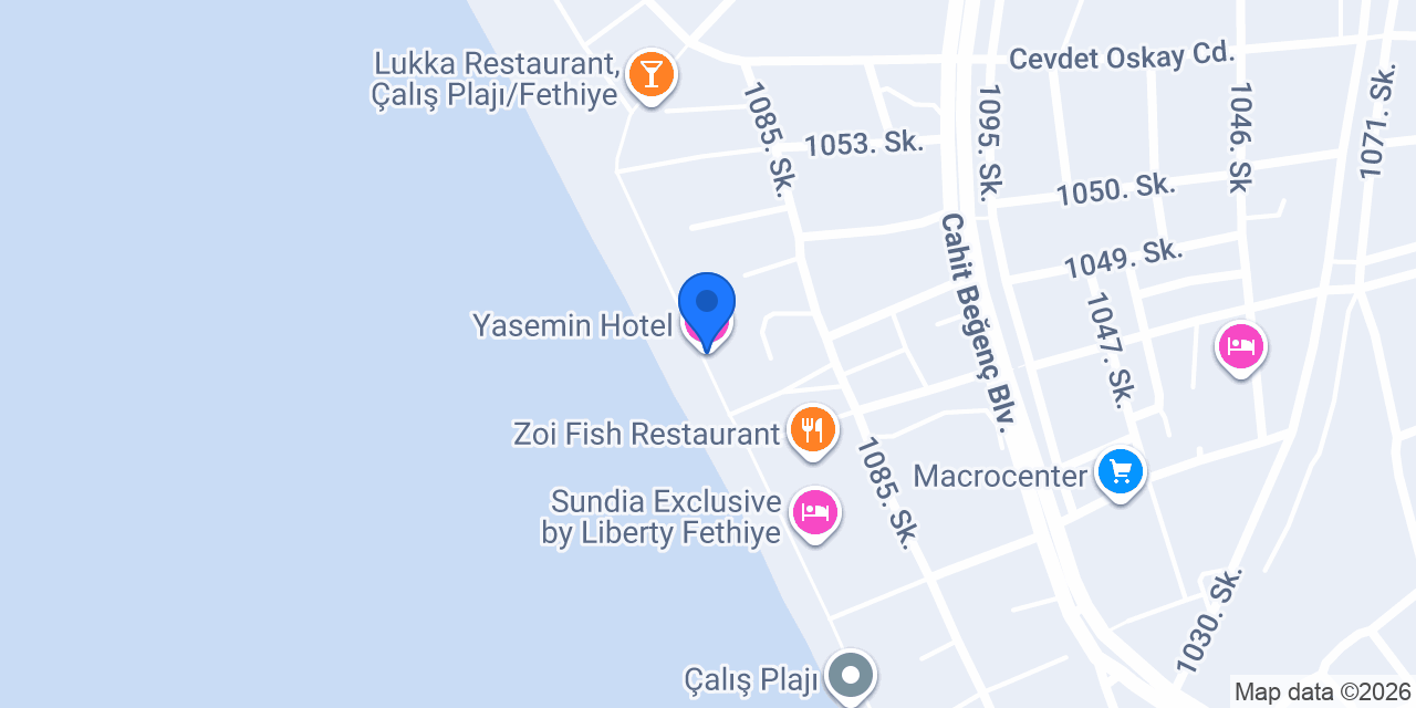 Yasemin Hotel konumu