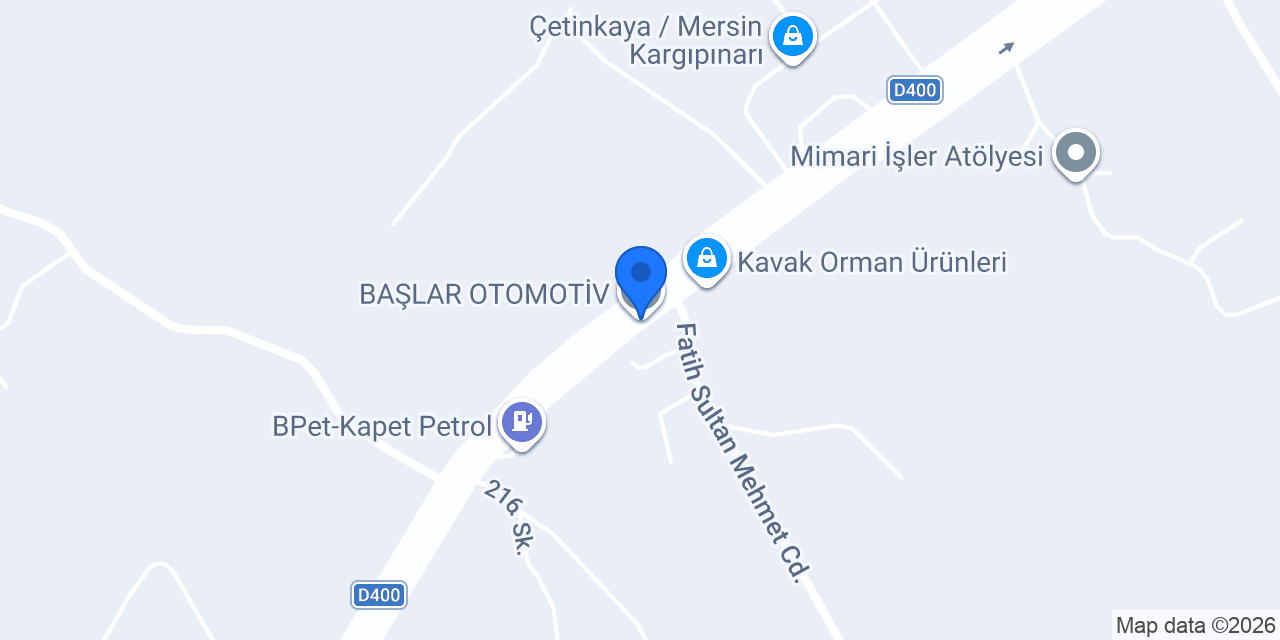 BAŞLAR OTOMOTİV konumu