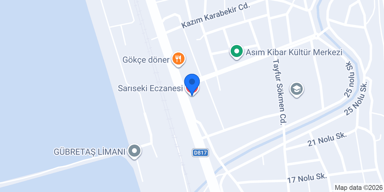 Sarıseki Eczanesi konumu