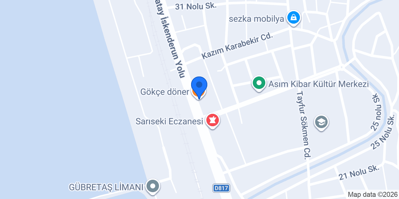 Gökçe döner konumu