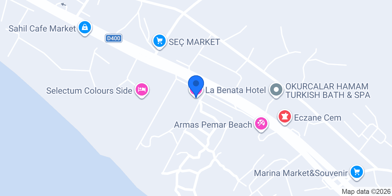 La Benata Hotel konumu