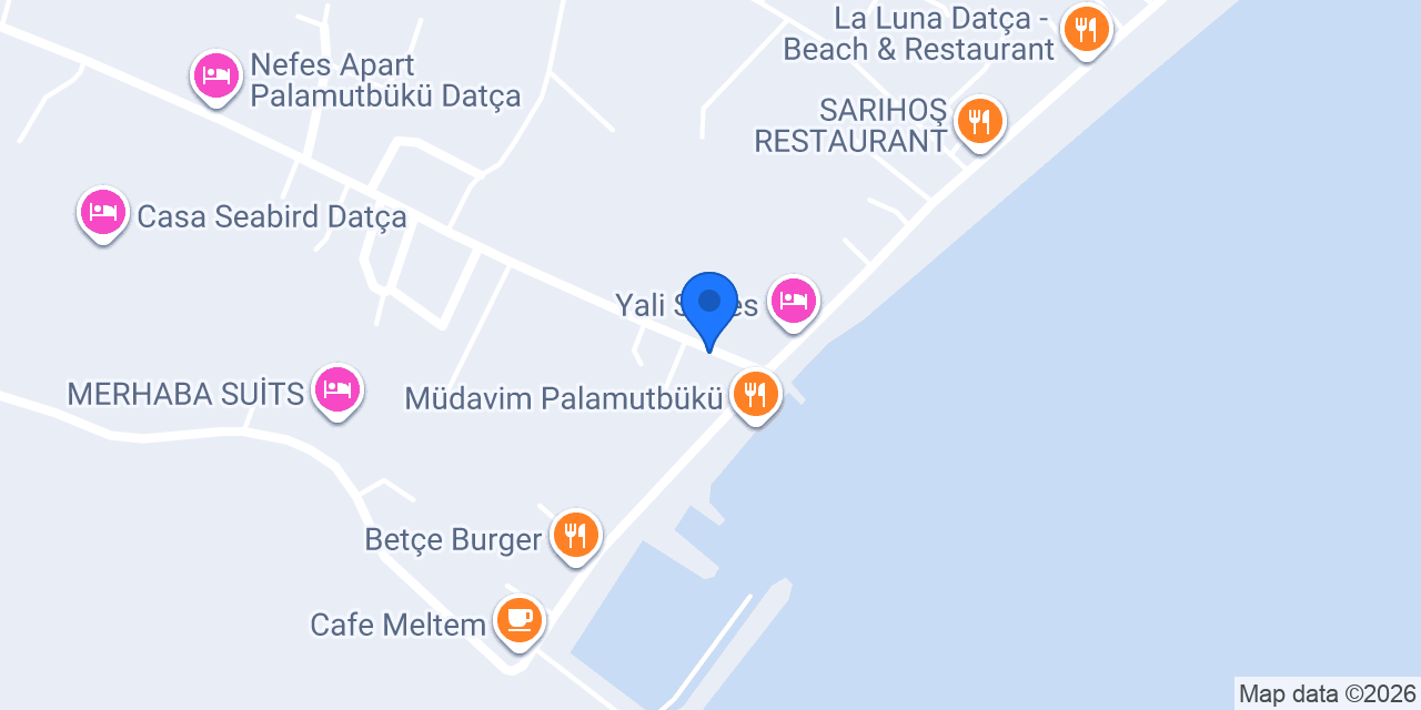 Palamutbükü Pansiyon konumu
