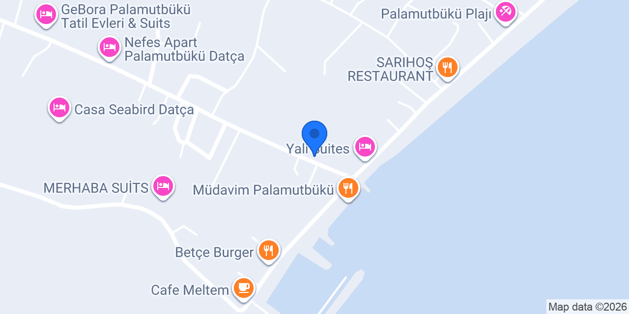 Avlu Otel Palamutbükü konumu
