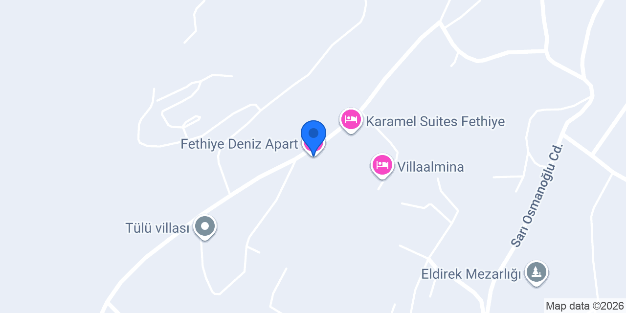Fethiye Deniz Apart konumu