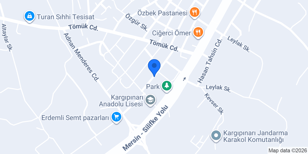 Süt Market konumu