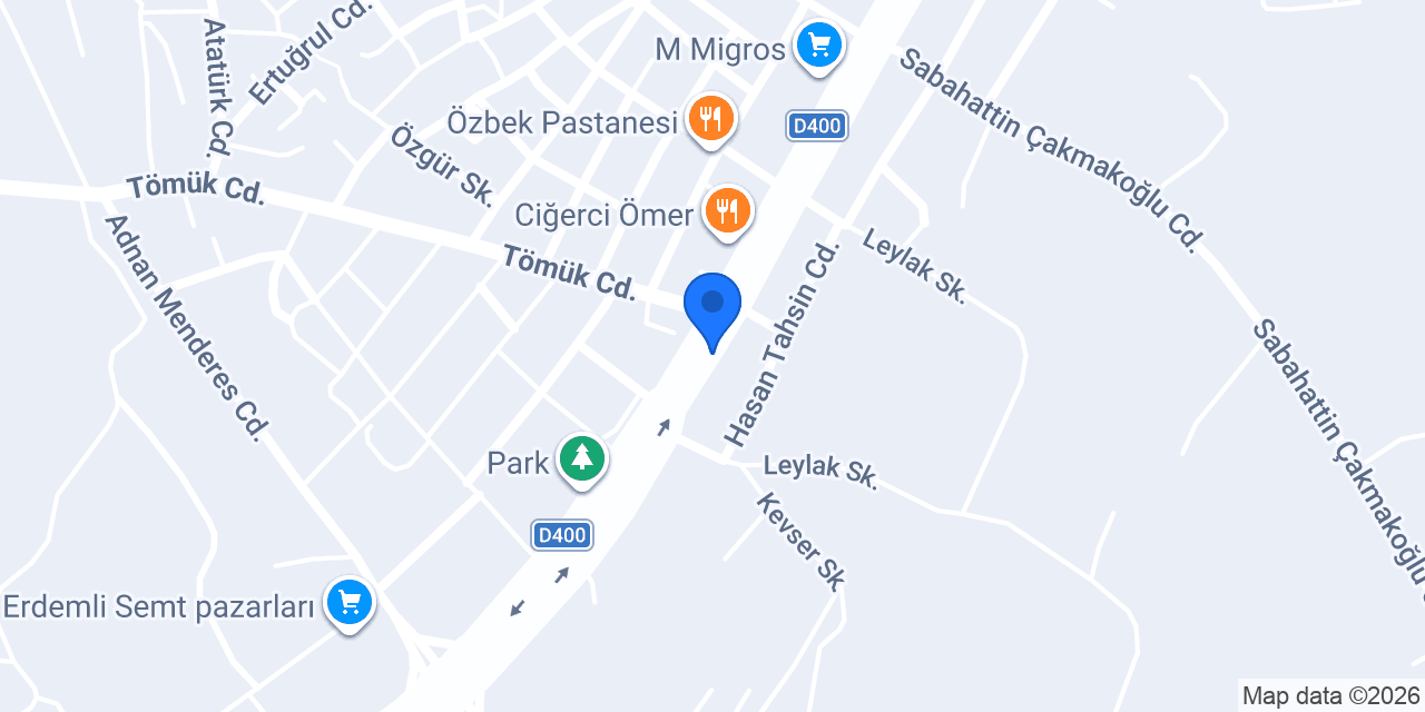 OLİVA PİZZA konumu