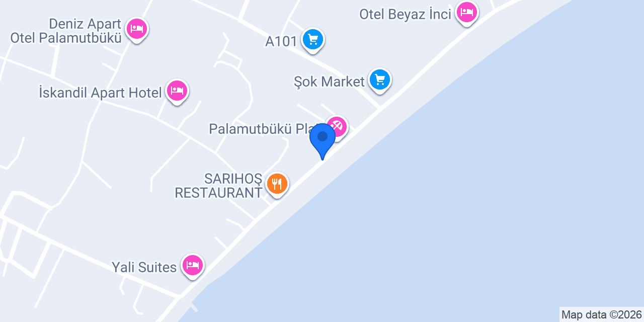 Palamutbuku ÇEŞME OTEL konumu
