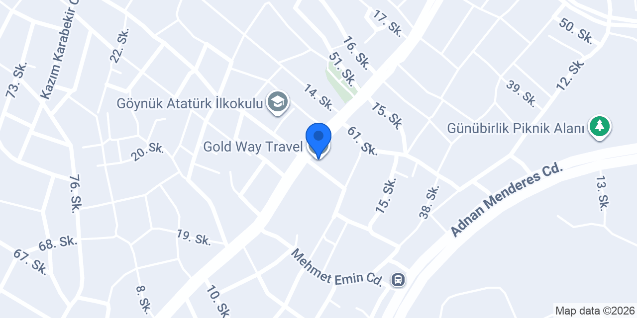 Gold Way Travel konumu