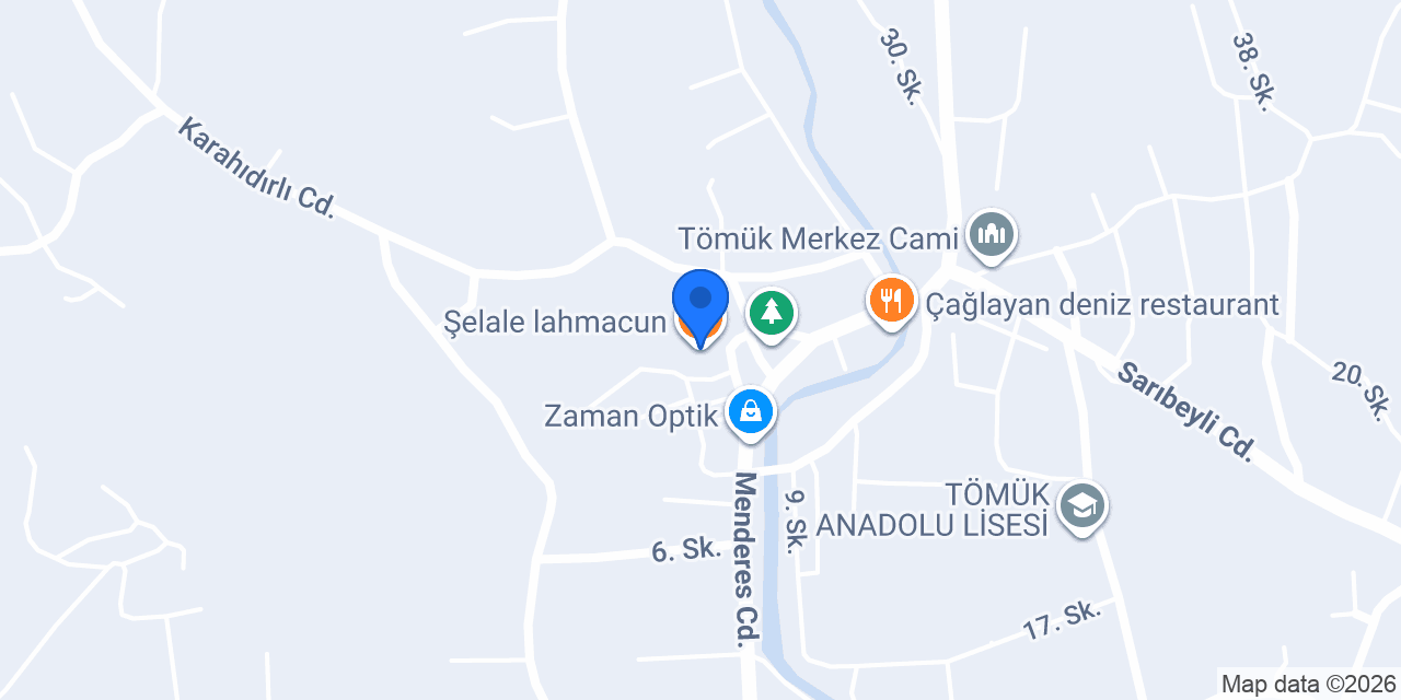 Şelale lahmacun konumu