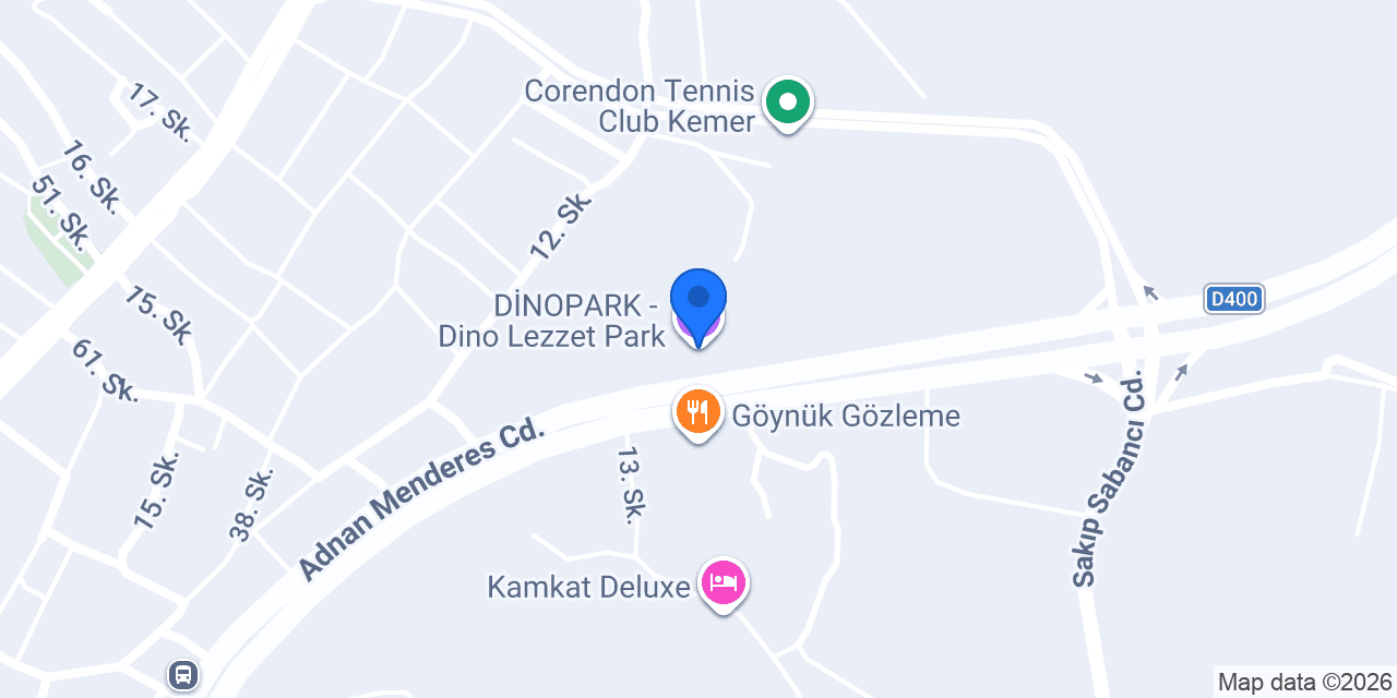 DİNOPARK - Dino Lezzet Park konumu