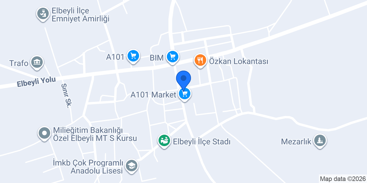 Ptt-elbeyli Şubesi konumu