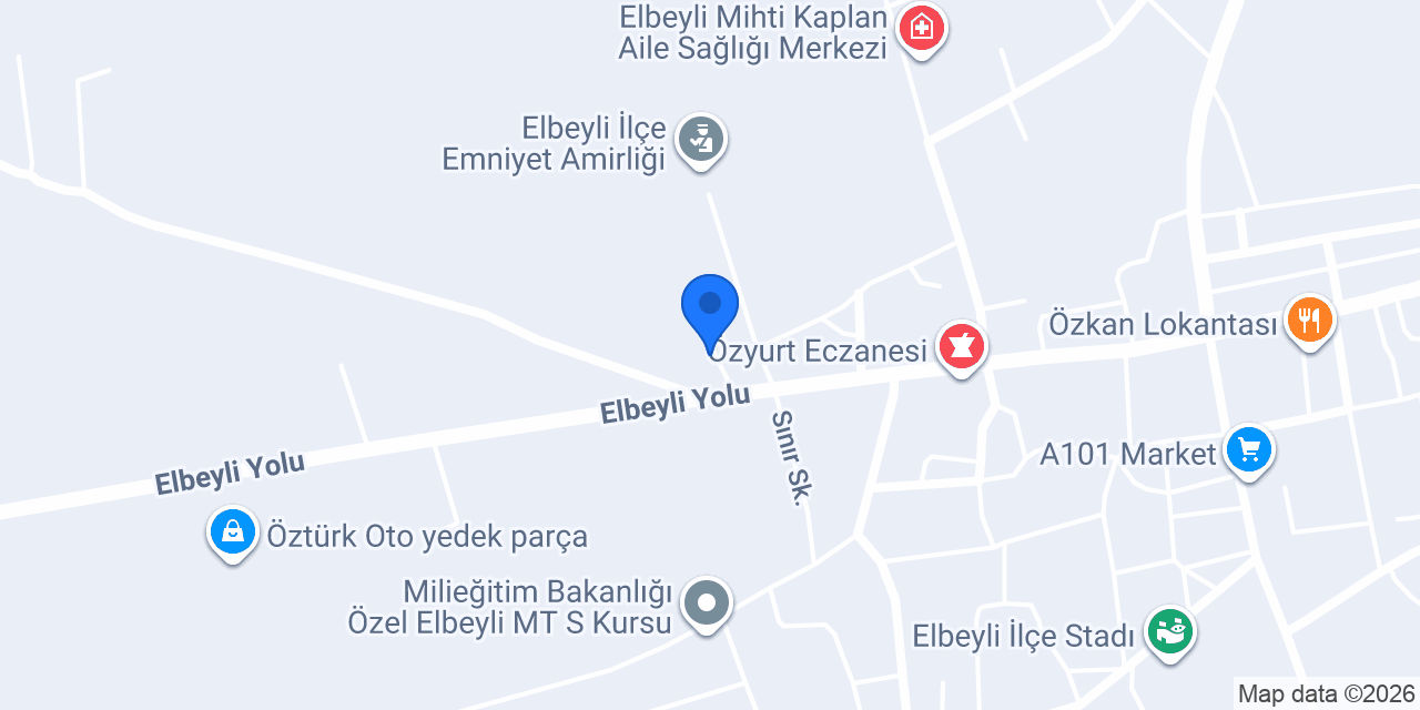 Özbak demir doğrama konumu