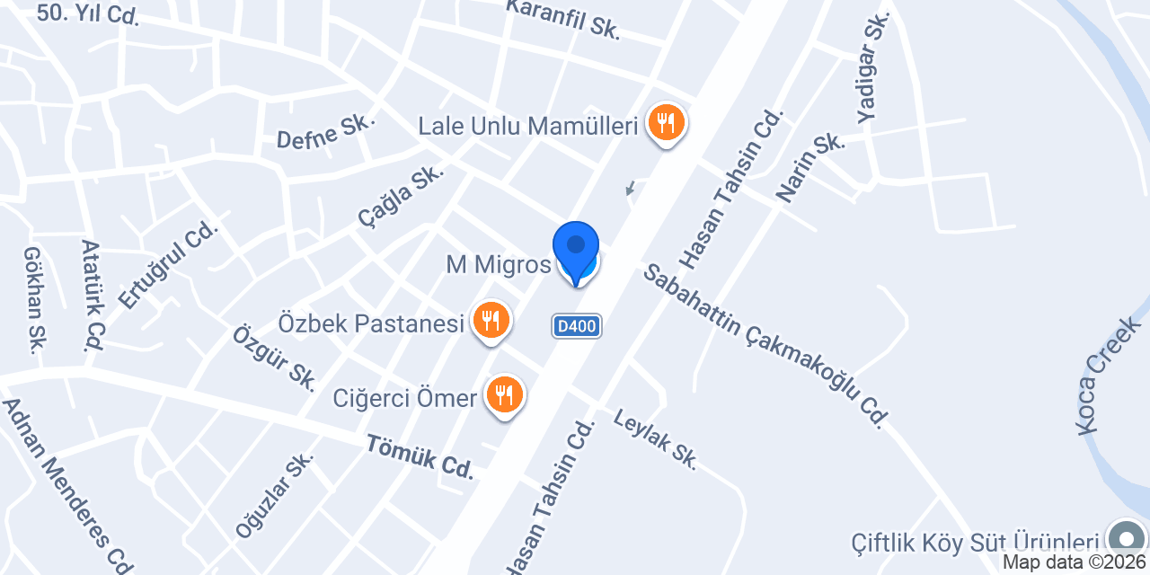 M Migros konumu