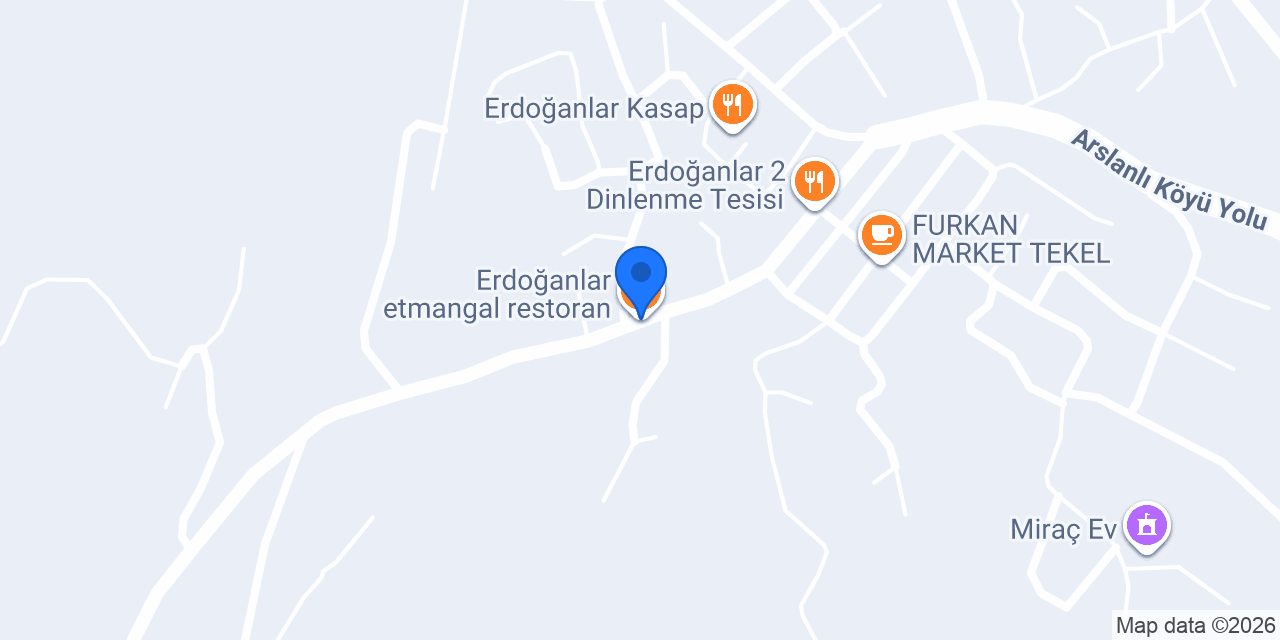 Erdoğanlar etmangal restoran konumu