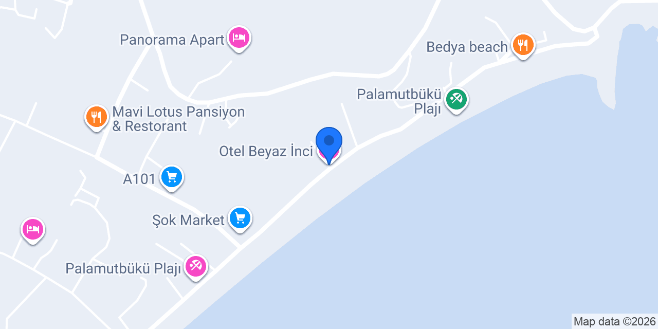 Otel Beyaz İnci konumu