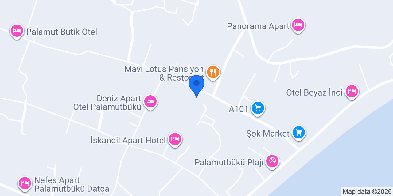 Ay Yıldız Palamutbükü konumu