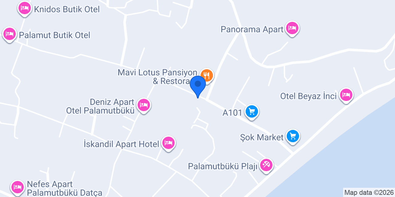 IŞIL PANSIYON PALAMUTBÜKÜ konumu