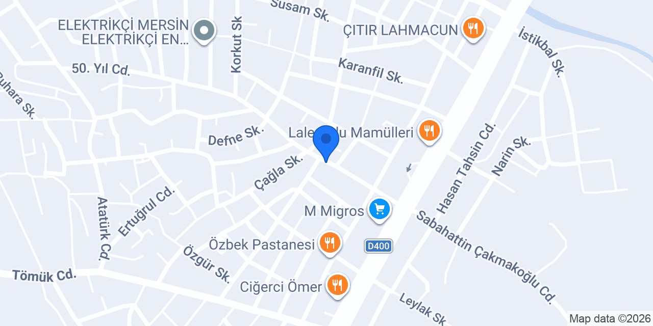 Topraklar Restaurant konumu