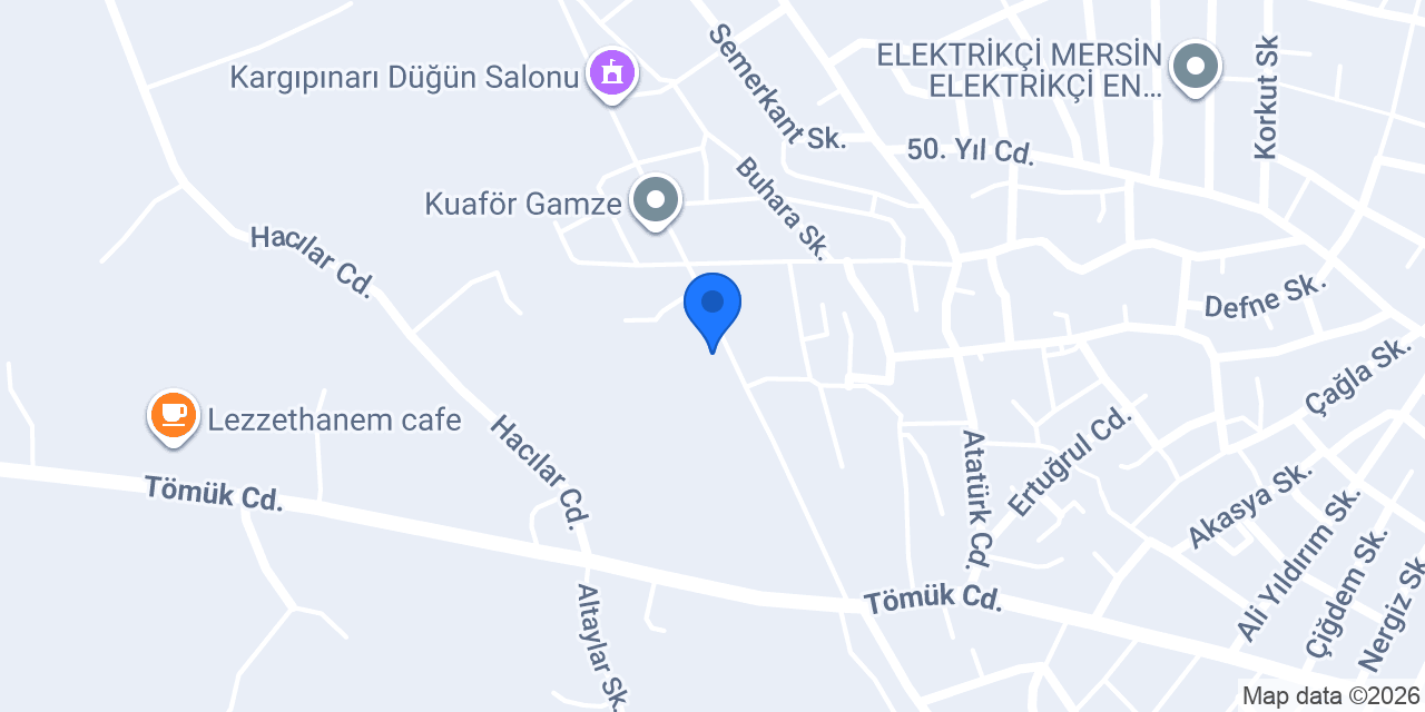 Servi dekorasyon konumu