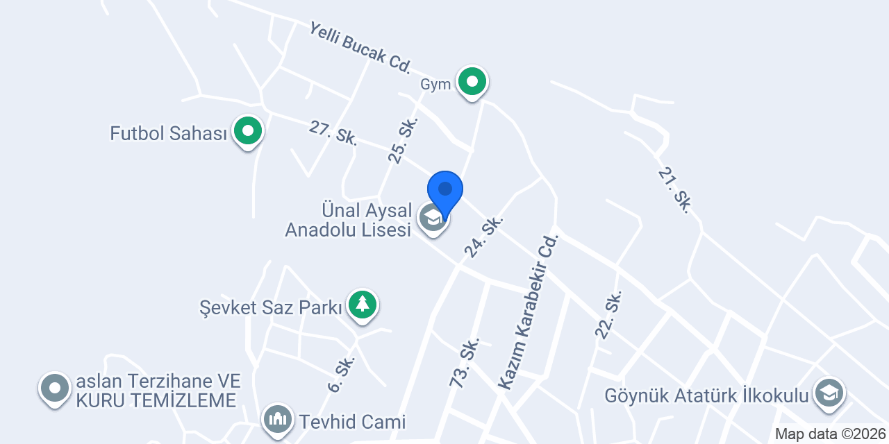 Ünal Aysal Anadolu Lisesi konumu