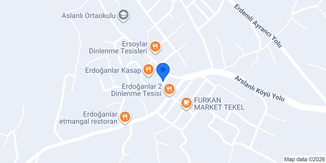 Eseoğlu Dinlenme Tesisi konumu