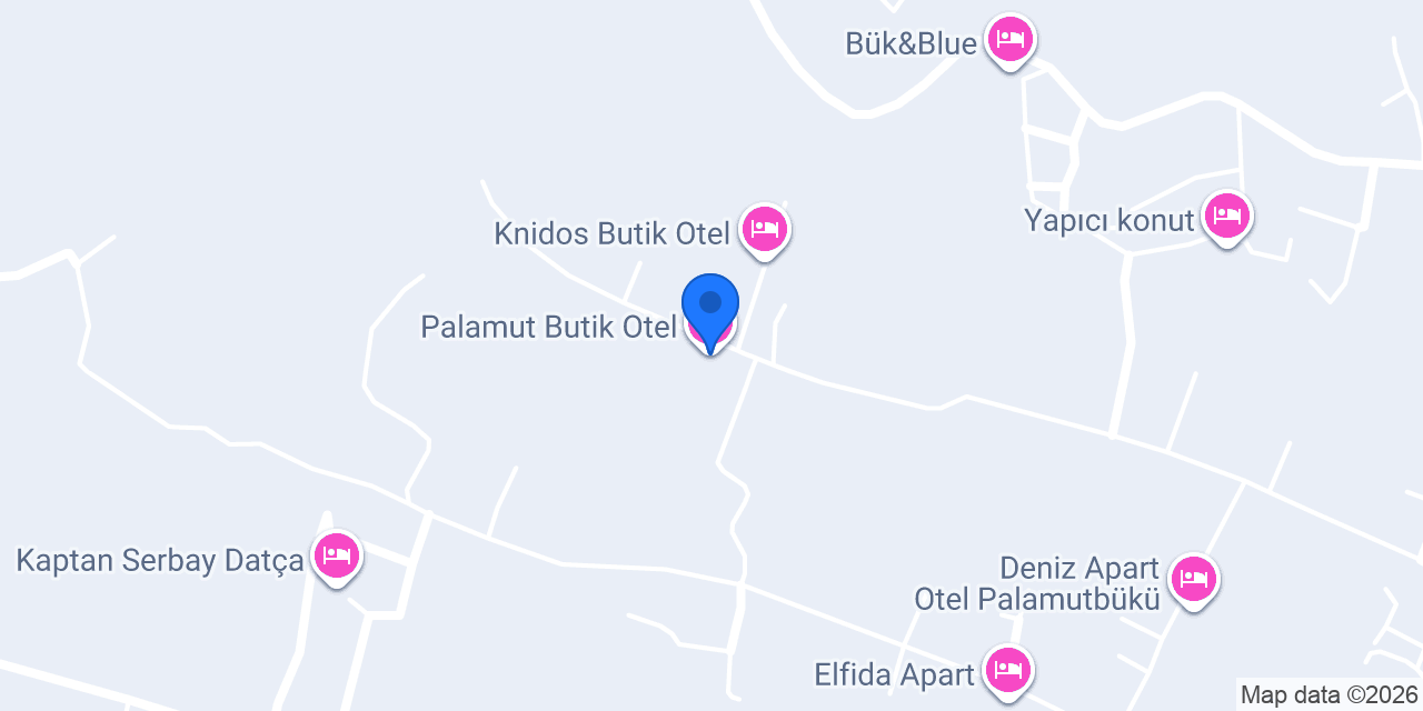 Palamut Butik Otel konumu