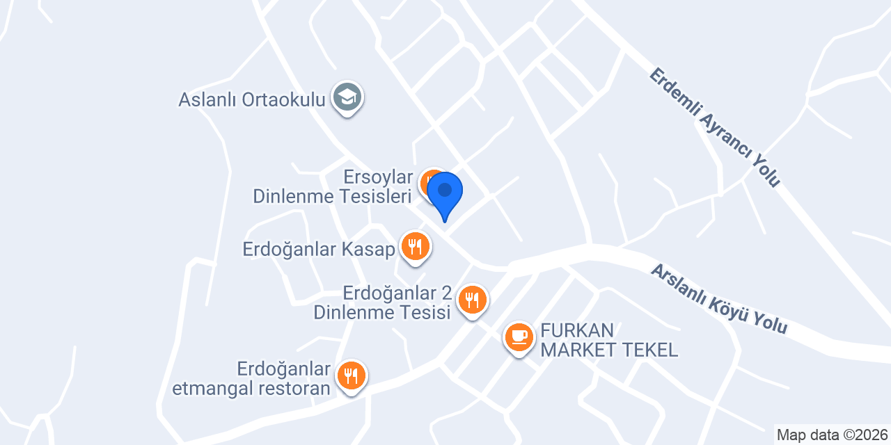 Arslanlı Ekmek Fabrikası konumu