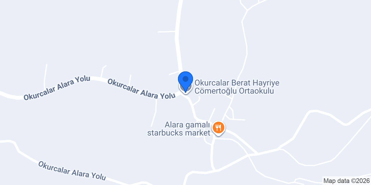 Okurcalar Berat Hayriye Cömertoğlu Ortaokulu konumu