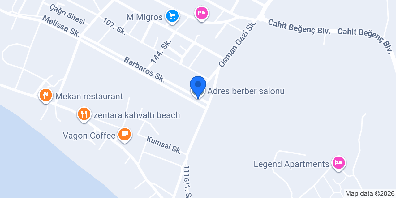 Adres berber salonu konumu