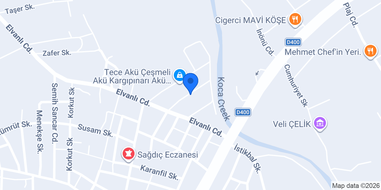 Papatya Çay Evi konumu