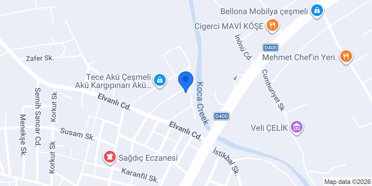 Mersin Kauçuk & Hırdavat konumu