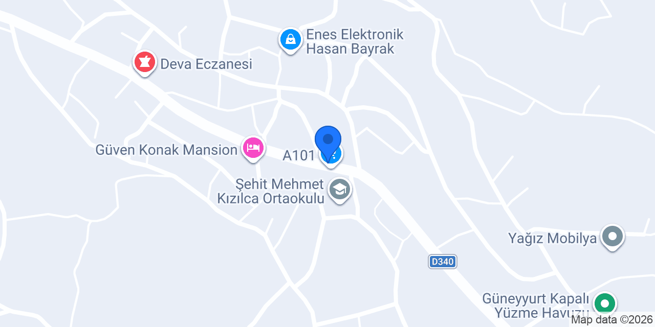 GÜNSA A.Ş konumu