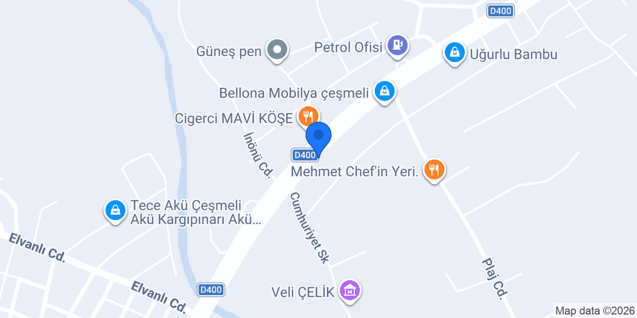 PATİ VETERİNER KLİNİĞİ ÇEŞMELİ konumu